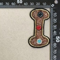 En gros, Patch Alphabet en Strass 26 Lettres, Badge à Paillettes Scintillantes, Applique Thermocollante Personnalisée en Perles de Cristal, Luxe pour Veste, Sac, DIY