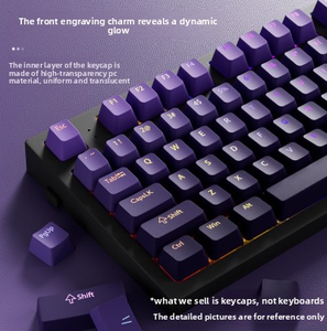 Bộ <span class=keywords><strong>keycap</strong></span> gradient bán chạy, chất liệu <span class=keywords><strong>PBT</strong></span> <span class=keywords><strong>Double</strong></span> <span class=keywords><strong>Shot</strong></span> xuyên sáng, full set, profile OEM, hỗ trợ tùy chỉnh - Product Image 3