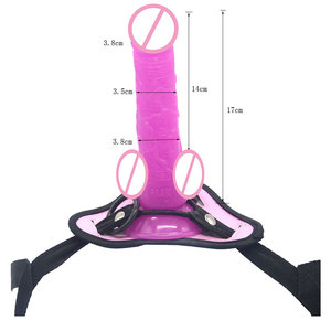 FAAK <span class=keywords><strong>17cm</strong></span> realistischer Dildo mit Gürtel riemen am Dildo für lesbischen Sexspielzeug <span class=keywords><strong>Penis</strong></span> mit Gürtel Sexspielzeug <span class=keywords><strong>Penis</strong></span> geschirr für Frauen - Product Image 4