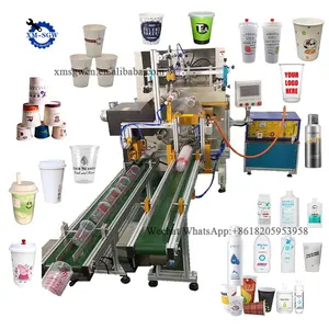 Best Selling Overprinting Colors Screen Printer Automatic Semi-Automatic Long Service Life Milktea Cup Screen Printing Machine