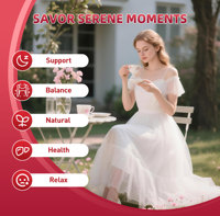 Té Herbal Femenino Natural Sin Cafeína ni Gluten, Té de Roselle y Morera para el Bienestar Femenino, Equilibrio de la Salud Interna