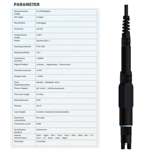 เซ็นเซอร์วัดแคลเซียมไอออนแบบดิจิตอล pH 4-10 รุ่น MTW-ISCaP1 รองรับ OEM ปรับแต่งได้ รับประกัน 6 เดือน ช่วงการวัด 0.2-40000ppm  ช่วงเอาต์พุต 4-20mA - Product Image 4