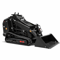 Kostenloser Versand Mini-Raupenlader mit Kubota-Motor Kompakte Dieselmaschine mit Schaufel für Bergbau, Landschaftsbau und Gartenarbeit