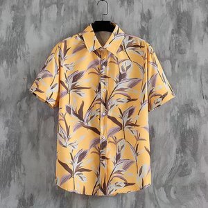 Vendita all'ingrosso estiva di vendita calda camicetta taglie forti <span class=keywords><strong>vestiti</strong></span> da uomo alla moda larghi comodi risvolti digitali stampa camicie da uomo - Product Image 6