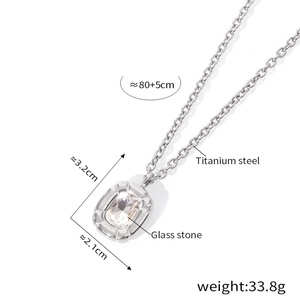 Zircon Stainless Steel Jewelry Set 18K Gold Plated Trendy Bracelet and Korean <b>Stud</b> <b>Earrings</b> for Wedding Gift - Product Image 5