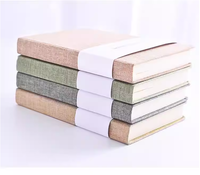 Carnet de poche A6 au design unique, journal scolaire, couverture en tissu, impression personnalisée sur carton pour l'éducation