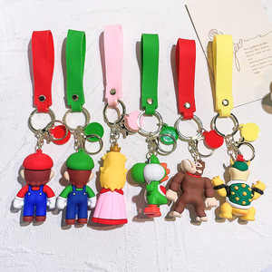<span class=keywords><strong>2023</strong></span> PVC Anime jeu Luigi champignon personnage poupées PVC porte-clés personnalisé 3D Kawaii <span class=keywords><strong>Mario</strong></span> silicone porte-clés - Product Image 4