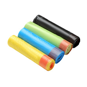 wholesale black plastic garbage organic flex plastic trash bag
