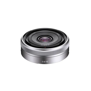 Objectif d'appareil photo plein format E-mount 16 mm F2.8 (SEL16F28 Argent) Fabriqué en Chine Grande ouverture deux fois plus lumineuse que F/4 Offrant une plus grande luminosité - Product Image 2