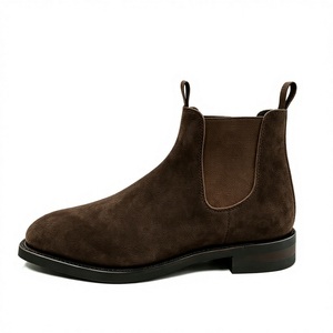 <span class=keywords><strong>Bottes</strong></span> en <span class=keywords><strong>daim</strong></span> élastiques pour hommes, <span class=keywords><strong>marron</strong></span> <span class=keywords><strong>chocolat</strong></span>, avec semelle Goodyear, à enfiler, en cuir véritable, vente en gros OEM ODM - Product Image 1