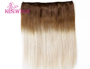 Extensions de cheveux Halo, cheveux humains Remy, cuticules intactes, sans colle, sans ruban adhésif, extensions de cheveux Halo invisibles pour femmes, pour ajouter des mèches. - Product Image 2