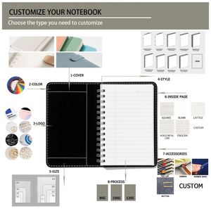 Custom Magnetic Cover Budget <b>Planner</b> Binder <b>A4</b> Refillable Organizer Notebook Printing Wholesale - Product Image 2