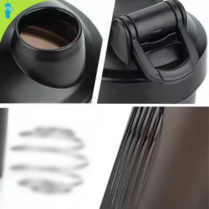 לוגו מותאם אישית 600 מ""ל 400 מ""ל כושר פלסטיק שחור חדר כושר בלנדר שייקר כוס שייקר חלבון בקבוק למי ספורט - Product Image 2