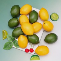 Fruits artificiels personnalisés et réalistes : pomme, banane, raisin, citron, poire – Jouet en forme de fruits pour la décoration de la maison et des fêtes de Noël