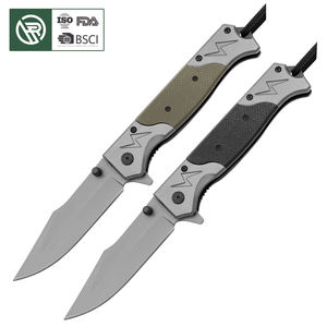 Bochen mejor <span class=keywords><strong>precio</strong></span> comprar cuchillo plegable bolsillo recubierto de titanio al aire libre caza supervivencia Camping G10 cuchillos autodefensa rescate - Product Image 1