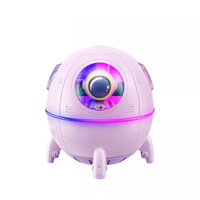 Veilleuse d'astronaute Usb 1200mah diffuseur d'eau électrique Capsule spatiale d'astronaute humidificateur d'aromathérapie pour enfants cadeaux
