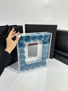 Marco <span class=keywords><strong>de</strong></span> <span class=keywords><strong>Fotos</strong></span> con Rosas Preservadas, <span class=keywords><strong>Caja</strong></span> <span class=keywords><strong>de</strong></span> Acrílico con 18 Rosas Eternas, Regalo Romántico para el Día <span class=keywords><strong>de</strong></span> San Valentín, Día <span class=keywords><strong>de</strong></span> la Madre, Boda - Product Image 5
