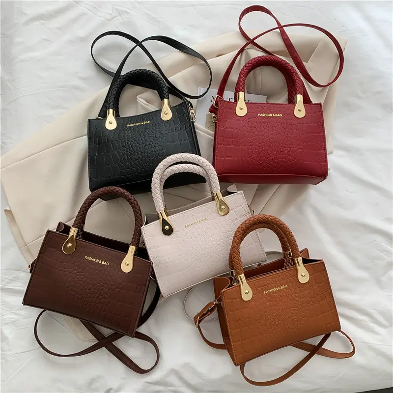 New product trend women casual Popular crocodile pattern handbag small square bag 2022 new fashion single shoulder messenger bag