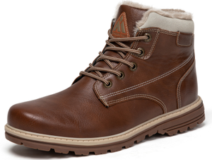Botas de Senderismo <span class=keywords><strong>Mishansha</strong></span> para Invierno, Impermeables, Antideslizantes, Cómodas, de Microfibra y Cuero, para Hombres y Mujeres, para Actividades al Aire Libre - Product Image 2