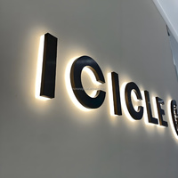 Signalisation personnalisée en lettres avec lumière LED 3D Logo mural intérieur et extérieur pour magasin et boutique Enseigne rétroéclairée pour entreprise