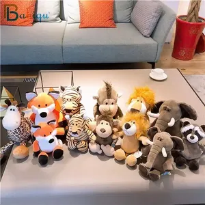 CustomPlushMaker ของเล่นสัตว์ป่าขายส่ง ของเล่นตุ๊กตาสัตว์สั่งทำ ของเล่นตุ๊กตาขนนุ่มน่ารัก ตุ๊กตาสัตว์ขนนุ่ม ฟ็อกซ์ แรคคูน ช้าง - Product Image 4