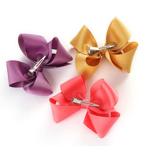 Pinces à cheveux pour bébé fille, nœuds, Barrettes, pince crocodile entièrement doublée, 5 pouces, accessoires pour cheveux pour petites filles, tout-petits, enfants - Product Image 2