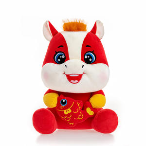 Peluche del Año del Caballo 2026, Caballo de la Suerte con Pez, Muñeco de Peluche Súper Suave, Regalo para Festivales Chinos, Venta al por Mayor - Product Image 5