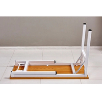 Vente chaude Pliable Bureau École Bibliothèque Bureau Podium Table Salle De Conférence Table Bois En Acier Table Pliante