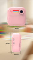 Cámara con IA para Niños, Regalo Creativo y Divertido, Cámara de Impresión Instantánea con Reconocimiento de Objetos por IA, Creador de Stickers con Voz por IA para Niños