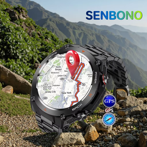 Senbono Kc82 Ngoài Trời GPS Thông Minh Đồng Hồ Thể Thao Smartwatch Cho Nam Giới Theo Dõi Sức Khỏe Với Phong Vũ Biểu La Bàn Và Pin Lớn - Product Image 2