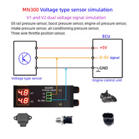 MN300 Automobile Sensor Simulation Box Voltage Resistance Oxygen Sensor Signal Generator