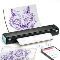 Imprimante de pochoirs de tatouage sans fil Phomemo M08F, machine de transfert thermique portable A4, pour la création d'art corporel en studio et en voyage