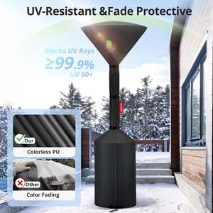 Funda para Calentador de Patio ZJ-JRQ007, Redonda, Tela Oxford 420D, Impermeable, Color Negro Camel, Estilo Americano, para Uso en Exteriores - Product Image 3