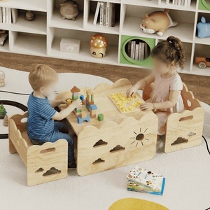 Ensemble table et chaises Montessori <span class=keywords><strong>pour</strong></span> tout-petits, <span class=keywords><strong>petit</strong></span> mobilier <span class=keywords><strong>en</strong></span> <span class=keywords><strong>bois</strong></span> <span class=keywords><strong>pour</strong></span> enfants, <span class=keywords><strong>bureau</strong></span> d'activités <span class=keywords><strong>pour</strong></span> bébé, table <span class=keywords><strong>pour</strong></span> enfants avec 2 chaises - Product Image 1
