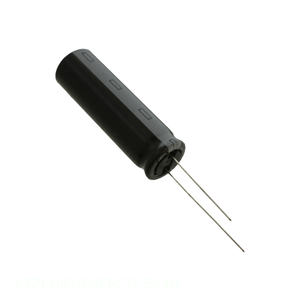 Distribuidor Autorizado: Condensador Radial de Aluminio CAP ALUM 820UF 20% 63V TH 820 uF de Orificio Pasante 63ZLH820MEFC12.5X40 - Product Image 1