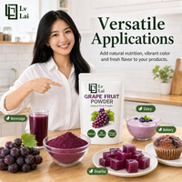 Poudre de raisin de haute qualité Lvlai Bio Manufacturer, vente en gros, poudre de jus de raisin pour boissons