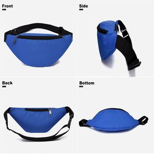 Sacs banane décontractés Oxford imperméables avec logo personnalisé, sac banane de sport multicolore pour hommes, sac banane personnalisé - Product Image 5