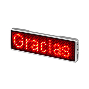 Recarga programable pequeña pantalla LED nombre placa - Product Image 3