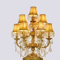 Cire perdue Base de cuivre lampadaires Prométhée Sculpture Art laiton lampadaire décoration Villa Hall allée Statue lumière