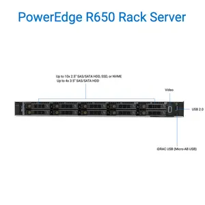 경쟁력있는 가격 Poweredge R650 랙 마운트 서버 서버 하드웨어 서버 CPU