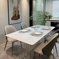 WESOME Factory Acryl Tisch möbel Sinter steinplatte Esstisch Großhandel Commercial Diner Desk