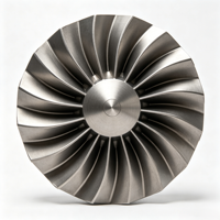 Impeller usiné CNC 5 axes sur mesure OEM, pièces usinées haute précision en billettes pour applications aérospatiales et pompes industrielles