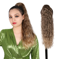 Élastiques pour cheveux de filles, 36 pouces 613, Extensions de cheveux, mélange de tissage de gingembre, queue de cheval avec cordon de serrage, vente en gros