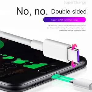 Sâu điện dự phòng siêu nhanh sạc 3A/5A Loại-C PVC cáp dữ liệu 1m chiều dài cho Android Điện thoại di động - Product Image 3