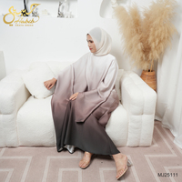 Set atasan dan rok motif floral ombre modest 2 potong untuk wanita ukuran besar, lengan panjang, panjang mata kaki, cocok untuk Eid dan pernikahan di Dubai