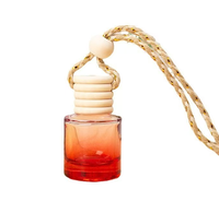 Diffuseur de parfum suspendu pour voiture 8 ml avec bouchon en bois, flacon de parfum en verre suspendu