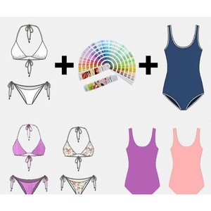 Conjunto de bikini de 2 piezas de cintura alta para mujer, traje de baño sexy con aberturas, tallas S, M, L - Product Image 5