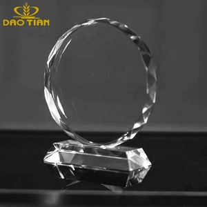 DT Hotsale Stunning K9 Crystal Sports Awards Stylish Bevelled Diamond Edge Crystal Awards Free Custom 3d Laser Engrave on Line