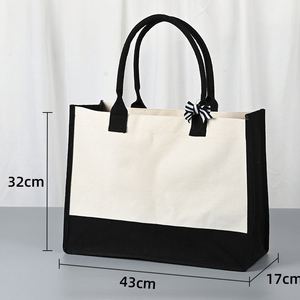 30 X 20 X 43cm <b>Large</b> Customized Canvas Bags with Unique Logo <b>Printing</b> Ideal for Promotional Advertising - Product Image 2