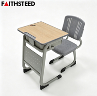 Meubles de classe universitaires et collégiaux en métal personnalisables, chaise et bureau pour enfants, solution pour les élèves